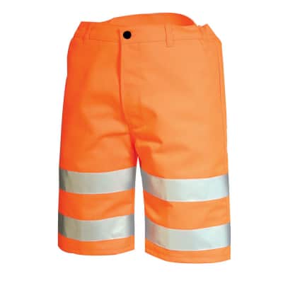 Bermuda de travail orange fluo Cepovett Safety FLUO SAFE